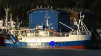 Съд за преработка и транспортиране на риба за продажба